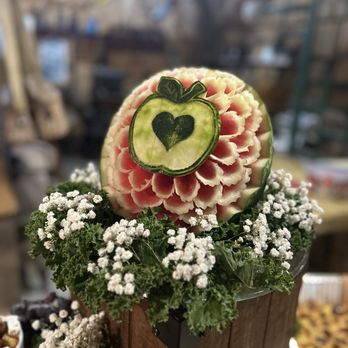 Old Orchard Farm - Beautiful Watermelon Carving - Pick Your Own Farms Near Me - East Lyme, Connecticut