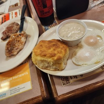 Cameron's Restaurant - Biscuits and gravy with pork. - Breakfast & Brunch Near Me - Cleveland, Tennessee