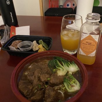 Sun's Kitchen - Mango Lemon Tea, Braised Beef Noodle Soup, Dumpling Flight! - Chinese Near Me - Charlotte, North Carolina Sun's Kitchen - Mango Lemon Tea, Braised Beef Noodle Soup, Dumpling Flight! - Chinese Near Me - Charlotte, North Carolina