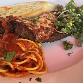 Pizzeria Luca - Mom and I split the chicken parmigiana - Pizza Near Me - Albuquerque, New Mexico