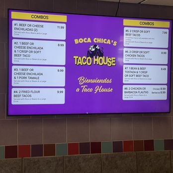 Boca Chica Taco House - Menu combos - Mexican Near Me - Saint Paul, Minnesota