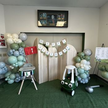 Party Babe Rentals - 1st birthday Golf theme - Balloon Services Near Me Party Babe Rentals - 1st birthday Golf theme - Balloon Services Near Me