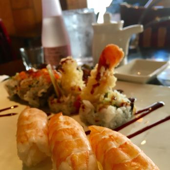 Sakura 6 - Unagi (Eel) , Lobster Tempura and Ebi (Shrimp)...gigantic portions and super delicious!! - Sushi Bars Near Me - Brooklyn, New York