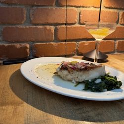 Seasons of Durango - Lemon Drop Martini pairs beautifully with the sea bass special from Seasons of Durango