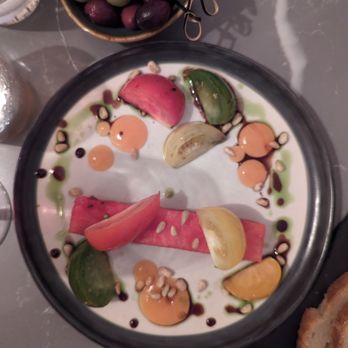 La Terra - The tomato and watermelon starter in summer. - Italian Near Me - Bath, BAS