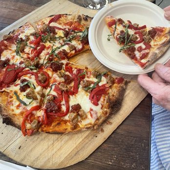 Vina Robles  - Pizza that was shared. (Can't remember the name.) it had a little kick to it, but it was yummy. - Wineries Near Me - Paso Robles, California
