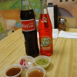 Our Soda purchase and the condiments we choose to have. El Jakalito April 5th 2014. Our Soda purchase and the condiments we choose to have. El Jakalito April 5th 2014.