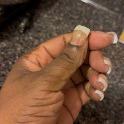 Sweet Nails - My nails with tips on.
