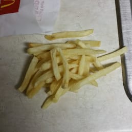 This was my first set of fries that were obviously old This was my first set of fries that were obviously old