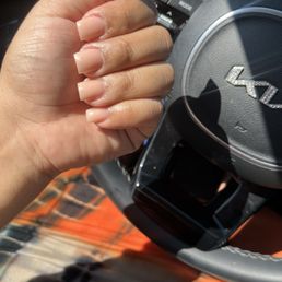 Cute cappuccino short nails. :) 3