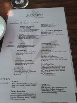 Menu photo 3 Zucchini's Restaurant Pittsfield, MA