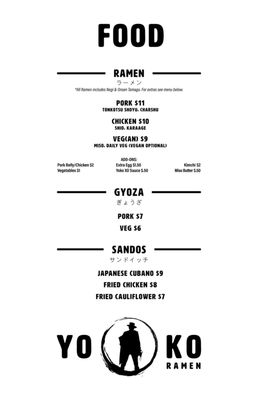 Menu photo 7 Yoko Ramen Salt Lake City, UT Menu photo 7 Yoko Ramen Salt Lake City, UT