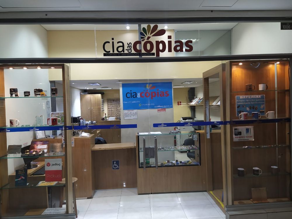 CIA. DAS CÓPIAS SHOPPING PAULISTA Rua Treze de Maio 1947 Loja