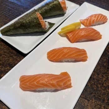 Tokyo Town Sushi - Salmon Hand Roll & Salmon - Sushi - Japanese Near Me - La Mirada, California Tokyo Town Sushi - Salmon Hand Roll & Salmon - Sushi - Japanese Near Me - La Mirada, California