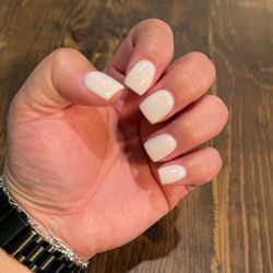 Dixon Nails - 2nd time ever getting powder dip. By Sammy (Xuan). Color is American White.
