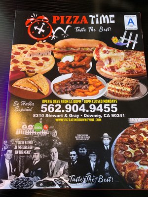 Menu photo 6 Pizza Time Downey, CA Menu photo 6 Pizza Time Downey, CA