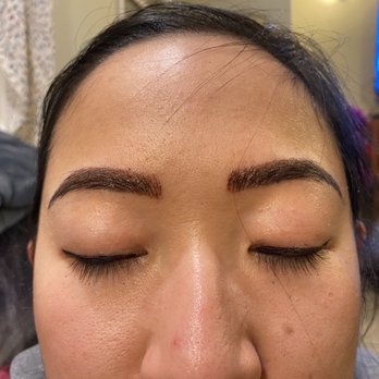 Brows by Hang - 1 Day After Touch Up (pigment looks dark but will fade later) - Permanent Makeup Near Me - San Jose, California