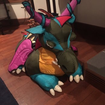 Mountain Quest Inn - Stuffed dragon in the game room. - Bed & Breakfast Near Me - Frost, West Virginia