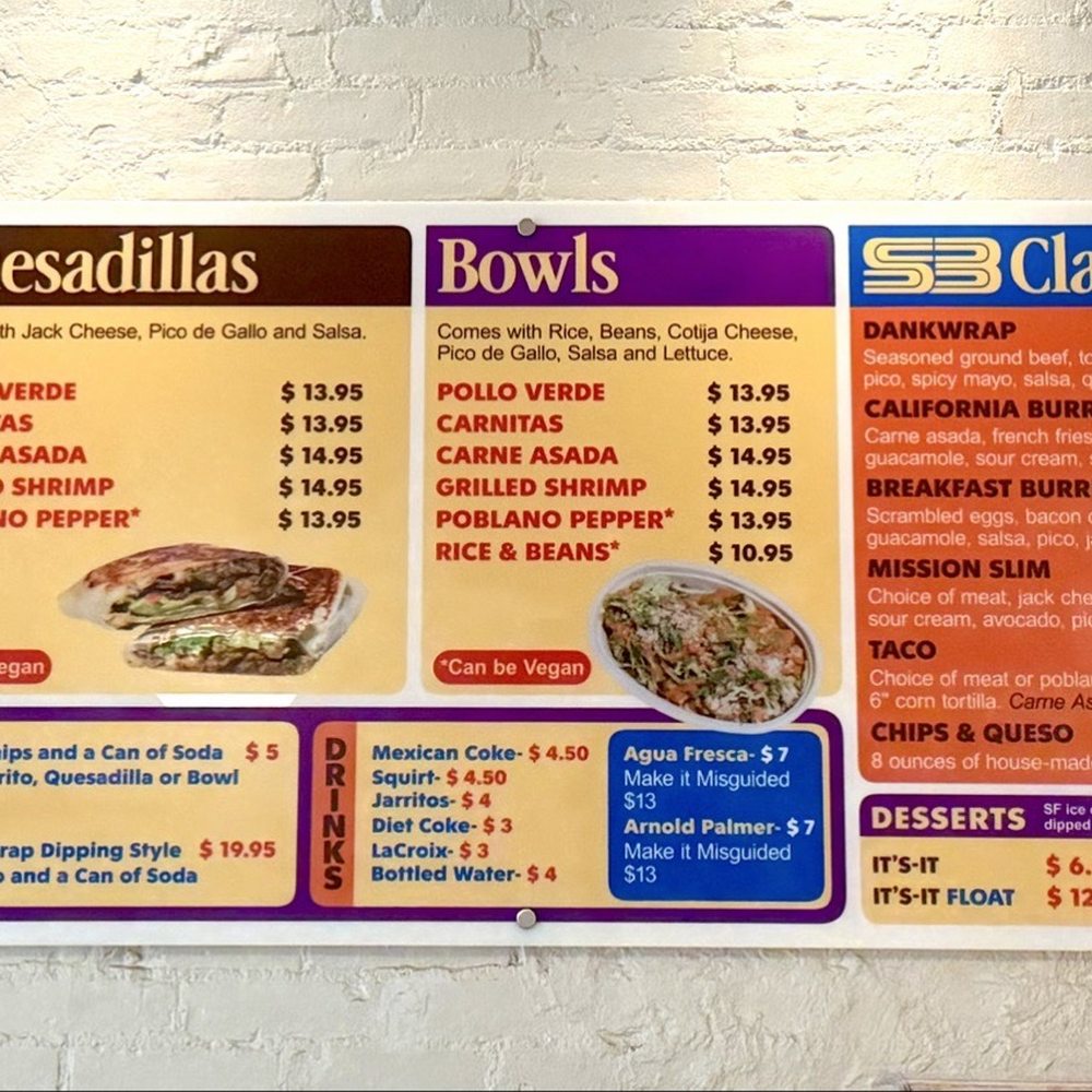 Super Burrito - Menu - Mexican Near Me - New York, New York