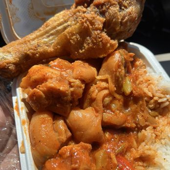 Jason Deli - Fried Chicken Leg & Pigs Feet w/ White Rice  5-11-2025 - Delis Near Me - Copiague, New York