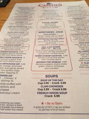 Menu photo 5 Catches Waterfront Grille Port Richey, FL Menu photo 5 Catches Waterfront Grille Port Richey, FL