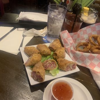 Waxy O'Shea's Irish Pub & Restaurant - Corn beef egg-rolls, onion rings - Irish Near Me - Branson, Missouri Waxy O'Shea's Irish Pub & Restaurant - Corn beef egg-rolls, onion rings - Irish Near Me - Branson, Missouri