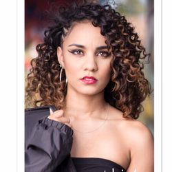 Jus'Marie - Wand curls and side braids