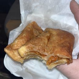 Pizza pocket seems homemade and is really good Pizza pocket seems homemade and is really good