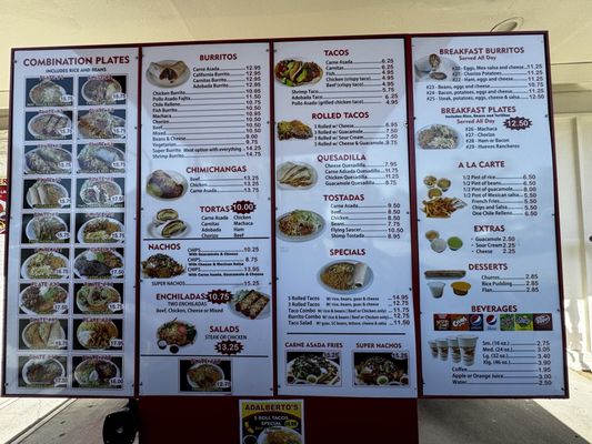 Menu photo 1 Adalberto's Mexican Food Rocklin, CA