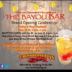 Crawdaddys - Bar will be open Friday may 21st