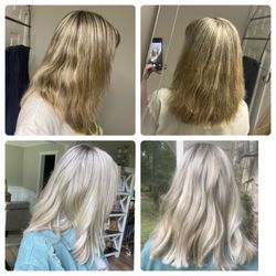 Parlour & Main Salon - Before / After Maddie fixed my hair!