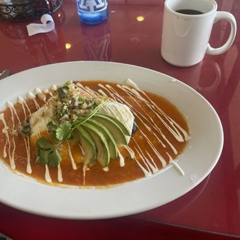 Frida's Cafe - Huevos rancheros presentation was so perfect I had to take a photo!  It tasted as good as it looked. - Cafes Near Me - Tucson, Arizona