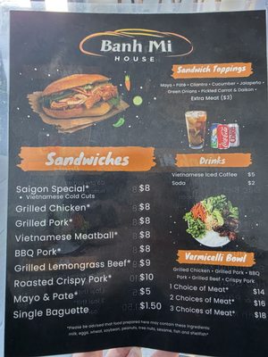 Menu photo 4 Banh Mi House Las Vegas, NV