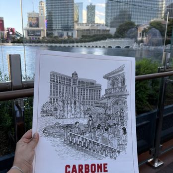 Carbone Riviera - View from our table - Italian Near Me - Las Vegas, Nevada Carbone Riviera - View from our table - Italian Near Me - Las Vegas, Nevada