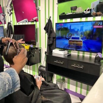 Sharkey's Cuts for Kids- Addison - Boys Xbox area - Kids Hair Salons Near Me - Dallas, Texas Sharkey's Cuts for Kids- Addison - Boys Xbox area - Kids Hair Salons Near Me - Dallas, Texas