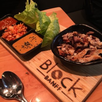 Block Kitchen + Bar - Asian lettuce wrap with pork belly - Sandwiches Near Me - Banff, Alberta