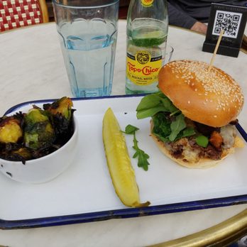 Brick Store Pub - Veggie burger + brussel sprouts - Pubs Near Me - Decatur, Georgia