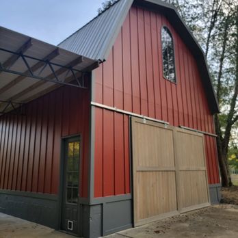 J Henry Construction - Fresh paint on the barn - General Contractors Near Me