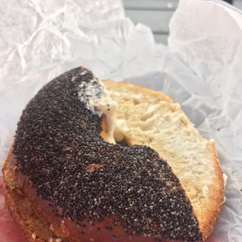 The Bagel Shack - Poppyseed bagel with (not enough) cream cheese. - Breakfast & Brunch Near Me - Beach Haven, New Jersey The Bagel Shack - Poppyseed bagel with (not enough) cream cheese. - Breakfast & Brunch Near Me - Beach Haven, New Jersey