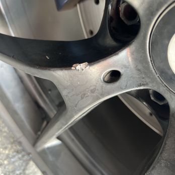 Pinguinos Express - Scratched rim from hammering - Oil Change Stations Near Me - Miami, Florida Pinguinos Express - Scratched rim from hammering - Oil Change Stations Near Me - Miami, Florida