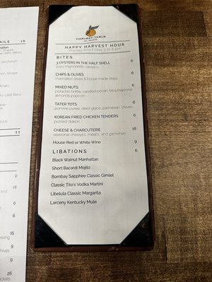 Menu photo 2 Harvest Table St Helena, CA