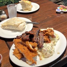 Breakfast burrito and combo plate