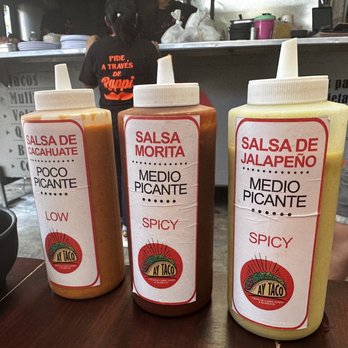 AY TACO ! - Complimentary hot  sauces - Tacos Near Me - Playa del Carmen, ROO