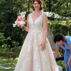 VIP Couture Bridal Alterations - Maria fixed the bodice and the straps for a perfect fit. The straps were lace, and you cannot even see a seam.