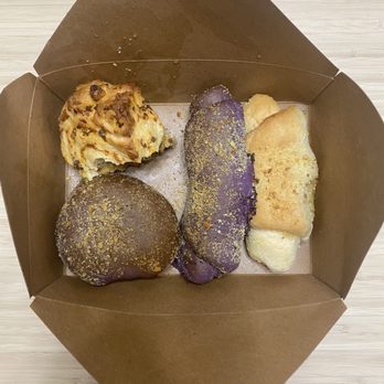 Project Seed Coffee - Longganisa biscuit, Spanish bread, ube pandesal stuffed with ube jam and cream cheese - Coffee & Tea Near Me - Virginia Beach, Virginia Project Seed Coffee - Longganisa biscuit, Spanish bread, ube pandesal stuffed with ube jam and cream cheese - Coffee & Tea Near Me - Virginia Beach, Virginia