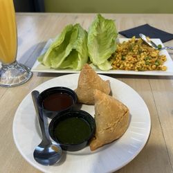 Masala Bay Grill - Veggie Samosa & Chicken wrap