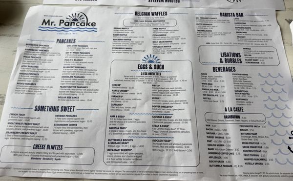 Menu photo 1 Mr. Pancake Wisconsin Dells, WI