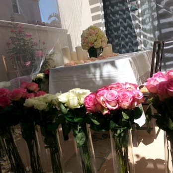 Santa Barbara Flowers - Everlyn helped me with a last-minute surprise: 30 long-stem roses w/ cylinder vases, flower petals, and centerpiece arrangement. - Florists Near Me Santa Barbara Flowers - Everlyn helped me with a last-minute surprise: 30 long-stem roses w/ cylinder vases, flower petals, and centerpiece arrangement. - Florists Near Me