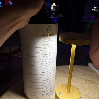 Palapa Hidden Oasis SXM - Dessert menu on a wine bottle, never seen that before - Steakhouses Near Me - Glasgow, Montana Palapa Hidden Oasis SXM - Dessert menu on a wine bottle, never seen that before - Steakhouses Near Me - Glasgow, Montana