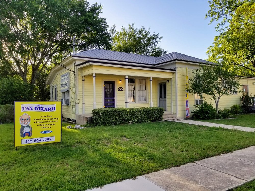 THE TAX WIZARD Updated August 2024 101 N Sledge St, Kyle, Texas